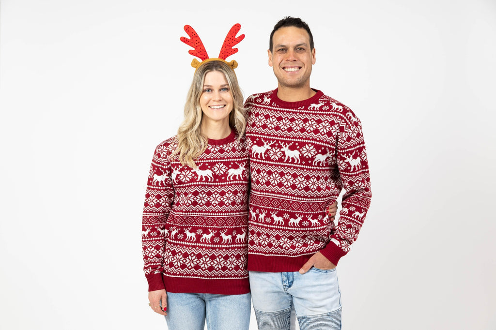 matching couples xmas sweaters