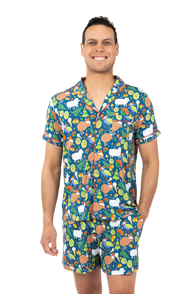Mens christmas store pjs shorts