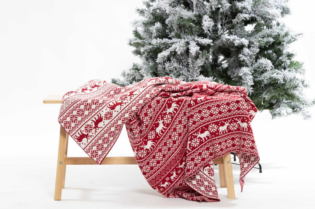 Fair Isle christmas blanket