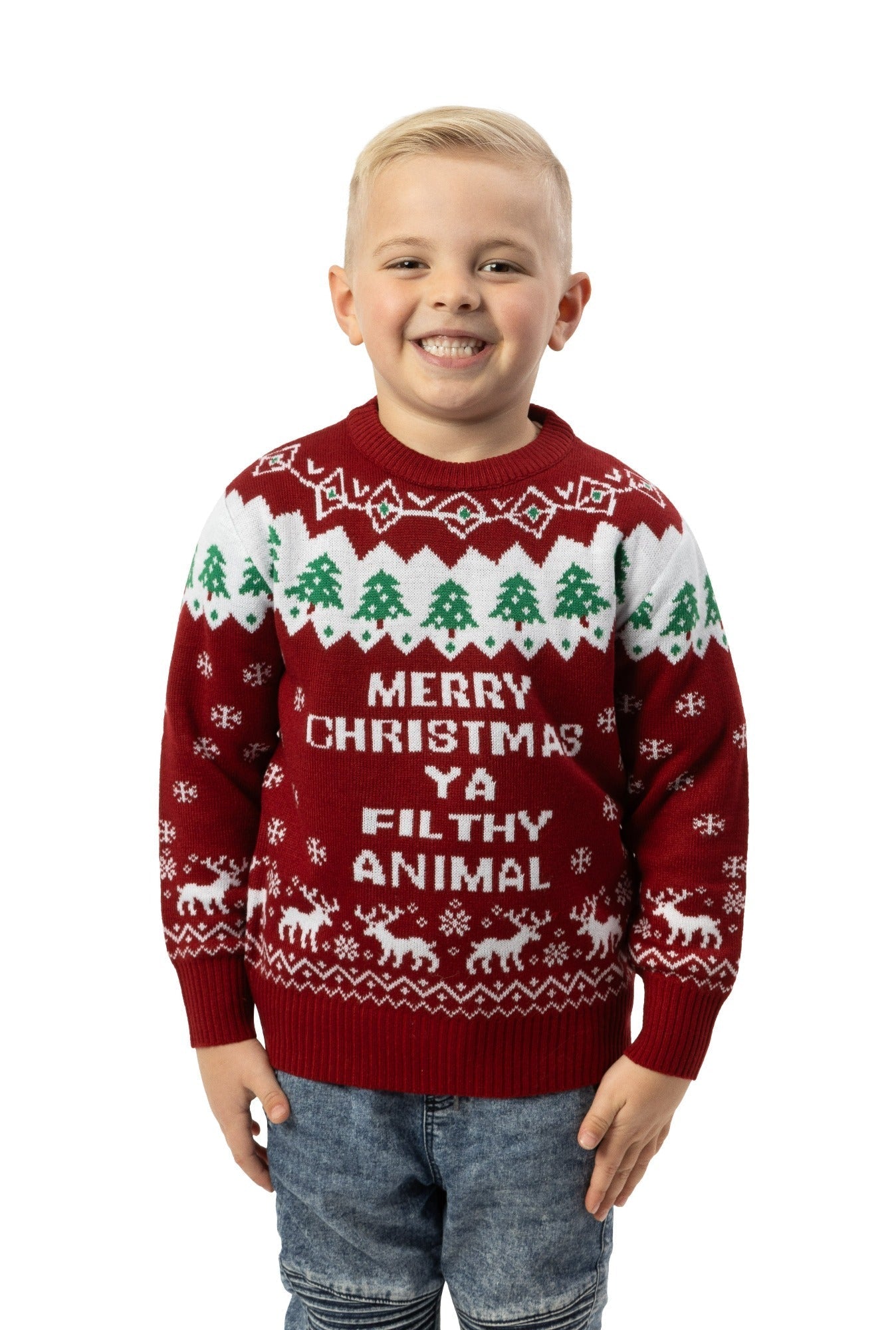 Animal christmas sweaters sales