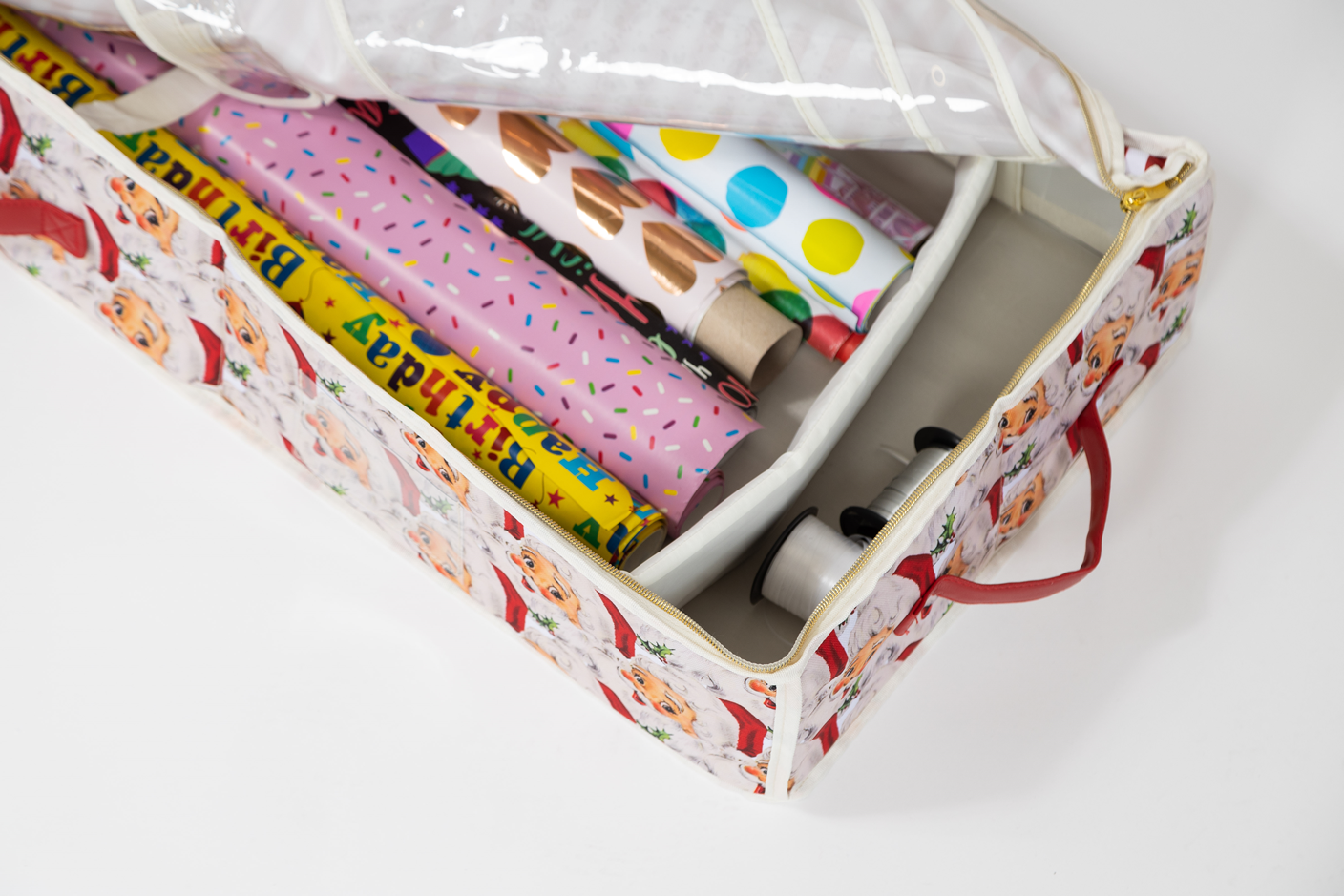 Christmas gift wrap storage bag hotsell